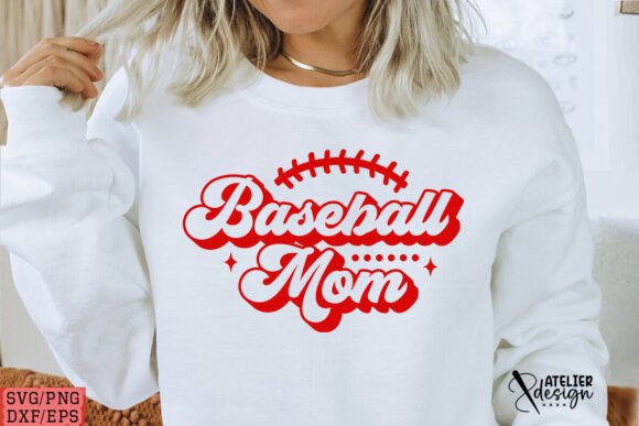 Baseball Mom T Shirt, SVG, PNG Graphics and T-Shirt Designs