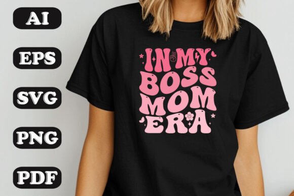 In My Boss Mom Era Wavy Svg T-shirt Review