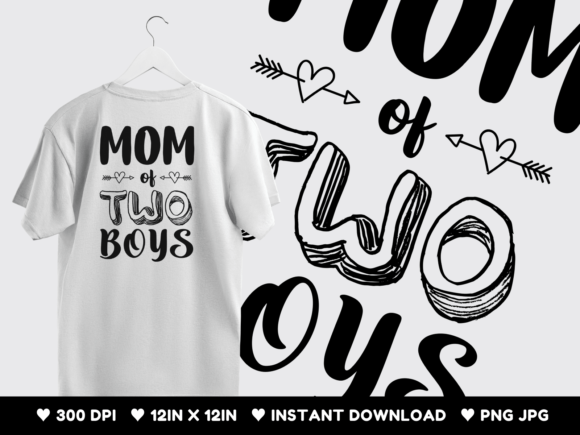 Mom of 2 Boys Graphics and T-Shirt Designs Review
