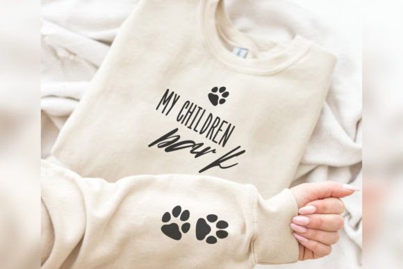 My Children Bark SVG Dog Mom Sleeve PNG Graphics and Print Templates Review