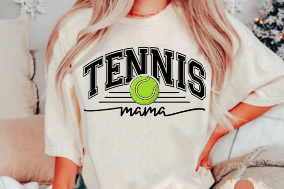Tennis Mama SVG, Varsity Mom PNG Graphics and T-Shirt Designs